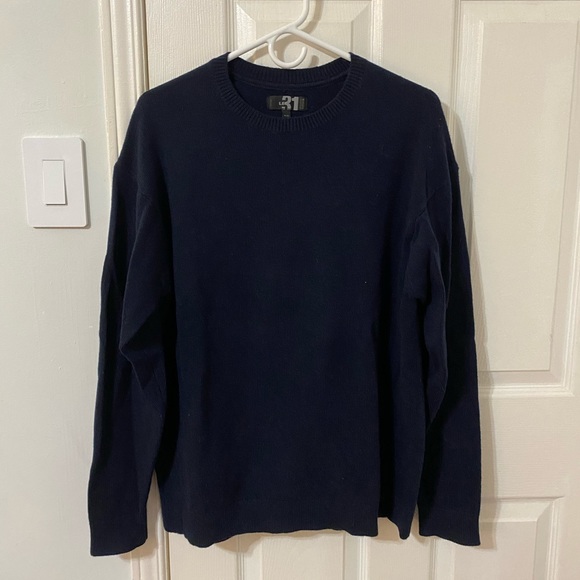 Navy Blue Crewneck Sweater - Picture 1 of 2